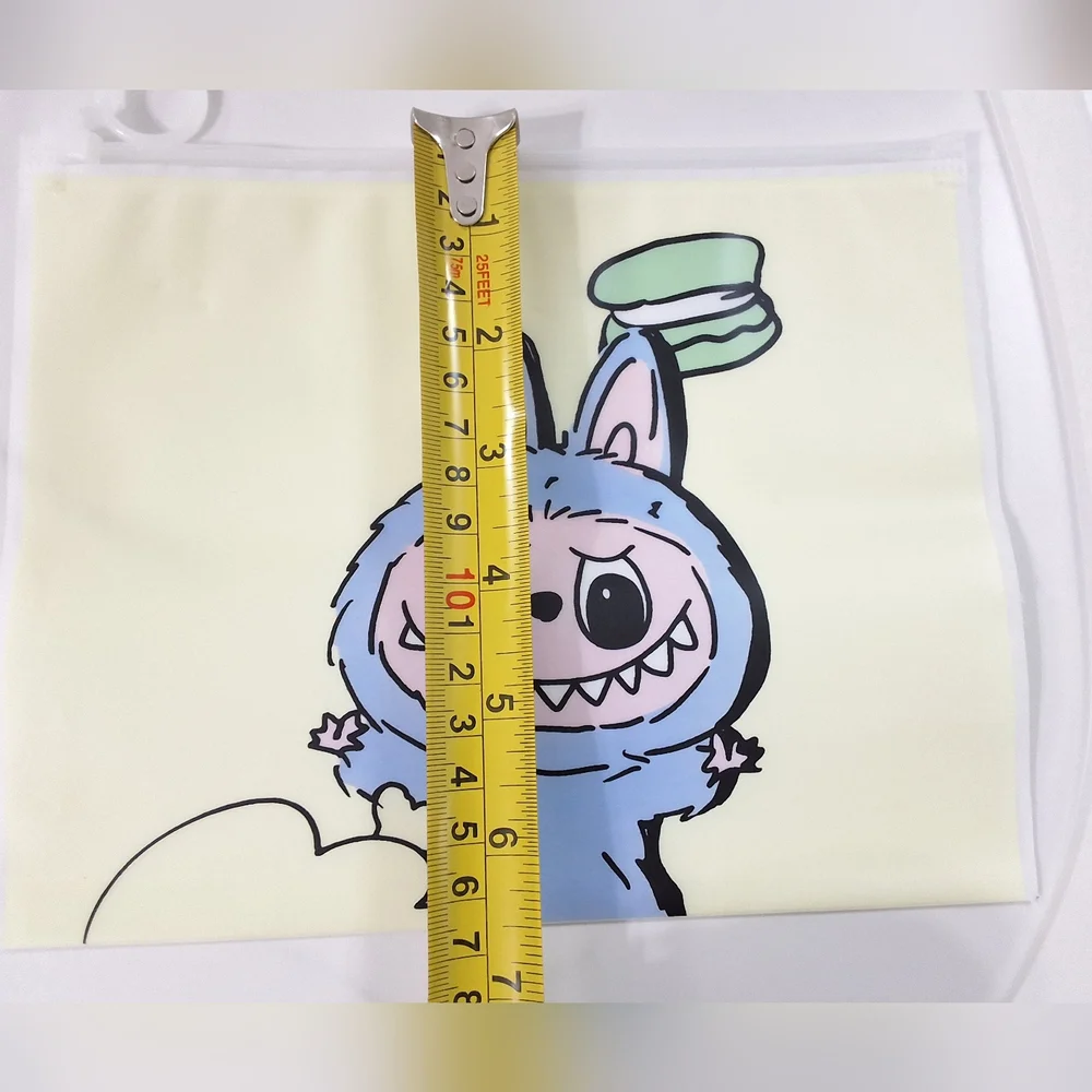 NEW Labubu Exciting Macaron Sea Salt Coconut Plastic Stationery Pouch